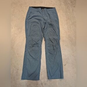 Kuhl Spire Roll Up Pants Women's 12 Reg Gray/Blue Flaws